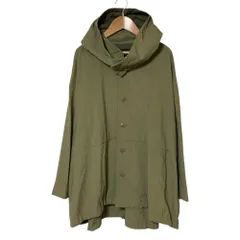 美品 pas de calais パドカレ ナイロンフーディー シャツジャケット 36 カーキ レディース 古着 中古 USEDのサムネイル