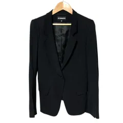 美品 Ann Demeulemeester アンドゥムルメステール 黒タグ 本人期 シングルジャケット 34 ブラック レディース 古着 中古 USEDのサムネイル