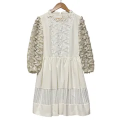 美品 Chesty チェスティ フラワーレース ワンピース サイズ0 ホワイト レディース 古着 中古 USED