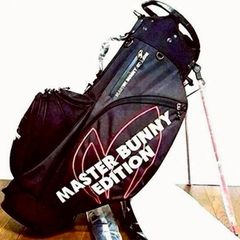 新品 パーリーゲイツ マスターバニー 帆布×合皮 スタンド式キャディ