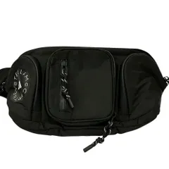 美品 adidas by Stella McCartney アディダスバイステラマッカートニー バムバッグ ボディバッグ HS3383 ブラック レディース 古着 中古 USED