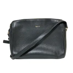 美品 agnes b アニエスベー レザー ショルダーバッグ ブラック レディース 古着 中古 USEDのサムネイル