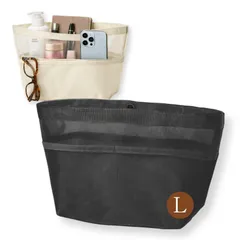 バッグインバッグ 軽量  インナーバッグ 【サイズL】（8ポケット） 持ち手付き 小物収納 バッグ整理 収納ポーチ バックインバック 大きめ a4 メッシュ バックインバック軽量レディース 小さめ 自立 トートバッグ 通気性 見やすい