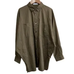 美品 MACKINTOSH マッキントッシュ ロングスリーブ ストレッチ シャツ サイズ38 カーキ レディース 古着 中古 USEDのサムネイル