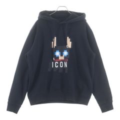 DSQUARED2 ICON プルオーバーパーカー ブラック XS - メルカリ