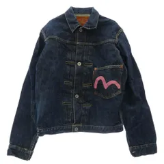 EVISU エヴィス 1213 1st 大戦モデル 月桂樹ボタン デニム ジャケット インディゴブルー系 36 36【中古】のサムネイル