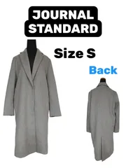 JOURNAL STANDARD ウール混 チェスターコート ロングコート グレー シンプル ベーシック きれいめ アウター レディース