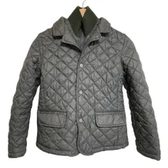 良品 ARMANI JUNIOR アルマーニジュニア キルティングジャケット 8A（130cm） カーキ キッズ 古着 中古 USED