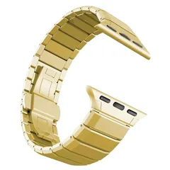 【新品】 MaKTech アップルウォッチ ステンレス バンド (Apple Watch)用 ? - 高光沢仕上げのメタルストラップ、ベベル加工ブレスレット for iWatchシリーズ11/10/9/8/7,Ultra 3/2,SE 3/2 [2025] 1