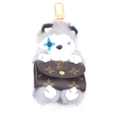 LOUIS VUITTON (ルイヴィトン) LV キュート ハスキー バッグチャーム グレー/ゴールド M03231のサムネイル