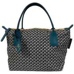 美品 ROBERTA PIERI ロベルタピエリ タタミ 2way ハンドバッグ ショルダーバッグ ブラック グレー レディース 古着 中古 USED