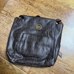 マイケルコース MK ロゴ バックパック ブラウン