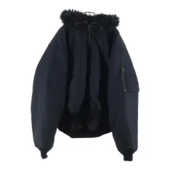 BALENCIAGA (バレンシアガ) 24AW HOODED BOMBER ボンバージャケット フードファー付き ブラック 808813 TRO53のサムネイル