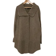 良品 Weekend Max Mara ウィークエンド マックスマーラ ニットコート サイズM ブラウン レディース 古着 中古 USED