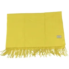 美品 UNITED ARROWS ユナイテッドアローズ カシミヤ100％ マフラー ストール イエロー レディース 古着 中古 USEDのサムネイル