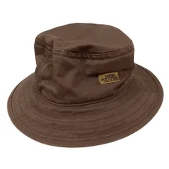 美品 THE NORTH FACE ザノースフェイス パープルレーベル Twill Field Hat バケットハット NN8053N Mサイズ ブラウン メンズ レディース 古着 中古 USED