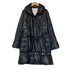 良品 Chesty チェスティ ビジュー ロング ダウンコート サイズ0 ブラック レディース 古着 中古 USED