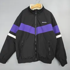 ベルシュカ(Bershka) カラーブロック フリース 裏地 ジャケット XL