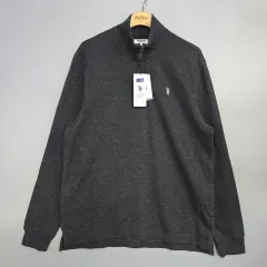 新品)USPA(ユーエスピエイ) ハーフジップアップ ニット スウェット L