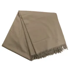美品 LORO PIANA ロロピアーナ カシミヤ 大判ショール ストール グレージュ レディース 古着 中古 USED