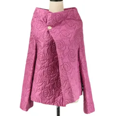 良品 tricot COMME des GARCONS トリココムデギャルソン AD1999 フラワーキルティング パデッド 変形 ジャケット TJ-040220 ピンク レディース 古着 中古 USEDのサムネイル