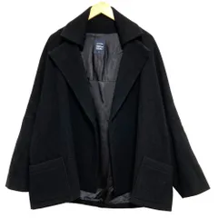 美品 24AW LIMI feu YOHJIYAMAMOTO リミフゥ ヨウジヤマモト MOSSER DROPPED SHOULDER COAT コート LA-C51-102 サイズ2 ブラック レディース 古着 中古 USEDのサムネイル