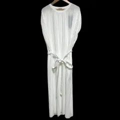 未使用 JOSEPH ジョゼフ PLEATED JERSEY フレンチスリーブ ドレス ワンピース JF008833 Mサイズ ホワイト レディース 古着 中古 USEDのサムネイル