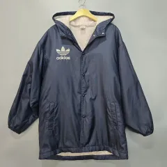 アディダス(adidas) ベンチコート フリース フード ロング アウター 160