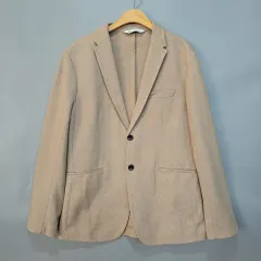 ザラ(ZARA) ベージュ ダブルボタン ジャケット XL