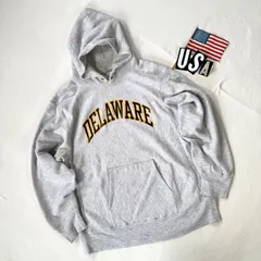 【雰囲気良し・良品・XL】80s チャンピオン トリコタグ リバースウィーブ パーカー 霜降りグレー ビンテージ ヴィンテージ USA製 DELAWARE