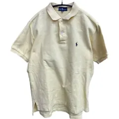 ラルフローレン　レディースポロシャツ　黄色　M　定番　ワンポイント【1721】