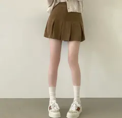 コーデュロイ プリーツ ミニ スカート