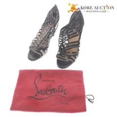 ■ クリスチャンルブタン Christian Louboutin サンダル 靴 ハイヒール レディース 36 1/2 (23.5cm相当) ブラック 袋付き