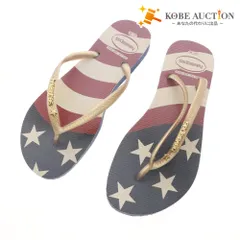 ■ havaianas ハワイアナス ビーチ サンダル スリッパ 靴 ゴールドスタッズ メンズ レディース 37-38 (23.5cm￣24.5cm相当) マルチカラー