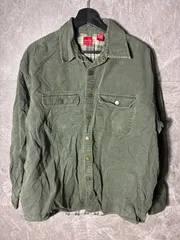 ARROW ダックシャツ ブルゾン L相当 カーキ オリーブ ジャケット シャツジャケット アメカジ 00s ゆるだぼ 古着 ビンテージ ヴィンテージ 90年代