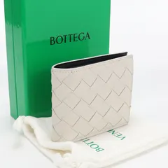 BOTTEGA VENETA ボッテガ・ヴェネタ イントレチャート 二つ折り財布 カーフ【中古】 メンズ