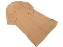 BEAUTY & YOUTH ビューティ&ユース ユナイテッドアローズ バンドカラー シャツ ワンピース 茶 ■◇ レディース