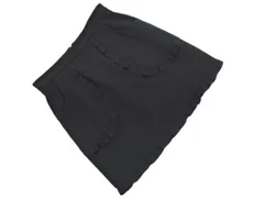 RED VALENTINO レッドヴァレンティノ フリル スカート size42/黒 ■■◎レディースのサムネイル