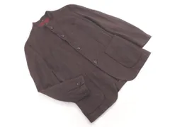 LANVIN ランバン ウール100% スタンドカラー ジャケット size50/茶 ◇■ メンズ