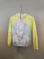 ザラキッズ 140 イェロー/白 フード ウィンドブレーカー