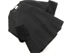 snidel スナイデル 袖 フェイクファー ノーカラー コート sizeF/黒 ◇■ レディース