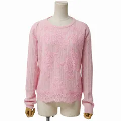 ERMANNO SCERVINO エルマンノ シェルヴィーノ セーター サイズ42 総カシミヤ ケーブルニット レース イタリア製 ブランド古着【中古】20260413/RA8990のサムネイル
