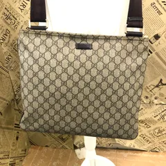 グッチ GG柄 スプリーム ショルダー バッグ PVC A4 GD134