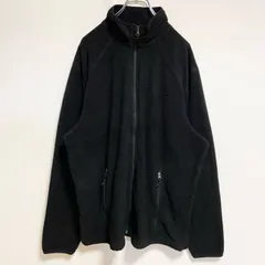 C9 by Champion　長袖ハイネックフリースジャケット　ワンポイント刺繍　黒　ビッグシルエット　XLサイズ　古着