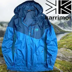 Karrimor カリマー 撥水 軽量 バイカラー ナイロン ジップアップ ウィンドブレーカー マウンテンパーカー ジャケット ブルゾン トレッキング キャンプ アウトドア スポーツ 1KAJPM30770 ブルー×ネイビー▲010▼30828h01