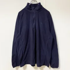C9 by Champion チャンピオン　長袖ハーフジップフリースジャケット　ネイビー　紺　ロゴ刺　XLサイズ　古着