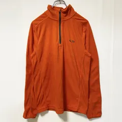 C9 by Champion チャンピオン　長袖ハーフジップフリースジャケット　オレンジ　ロゴ刺　Sサイズ　古着