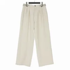 シャリーフ SHAREEF WIDE SLACKS 2タック ワイドパンツ スラックス 1 アイボリー 22312702