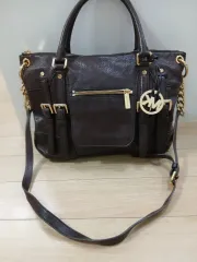 マイケルコース DARK BROWN ショルダーバッグ トートバッグ