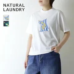 ナチュラルランドリー NATURAL LAUNDRY カラー天竺 モーニングプリントTシャツ 7262C-033 日本製 半袖 トップス レディース 2026春夏のサムネイル